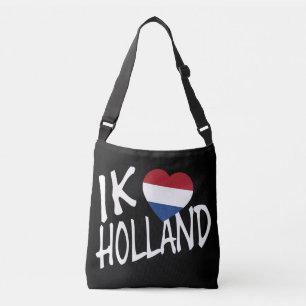 Bolso Cruzado Ik Heartflag Holland wt en bk cbcn