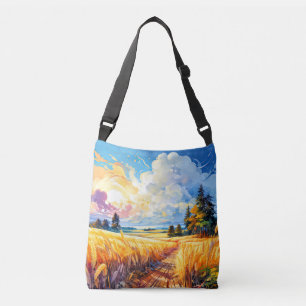Bolso Cruzado Ilustracion al aire libre de color