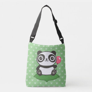 Bolso Cruzado Ilustracion Cute Panda
