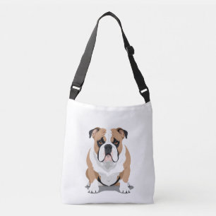 Bolso Cruzado Ilustracion de arte de vectores de Bulldog inglés