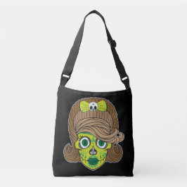 Bolso Cruzado Ilustracion de arte Super Girly Sugar Skull