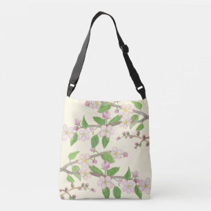Bolso Cruzado Ilustracion de bifurcación de árbol de manzanas en