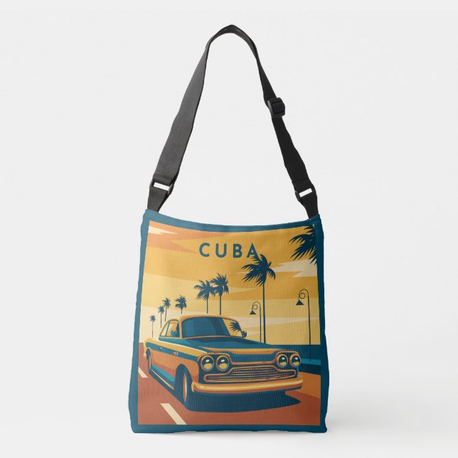 Bolso Cruzado Ilustracion de Cuba (Anverso)