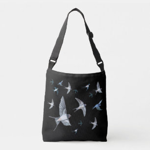 Bolso Cruzado Ilustracion De Las Aves Tragadas Voladoras