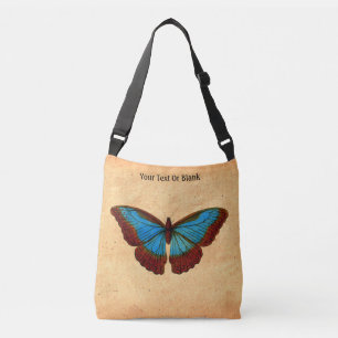 Bolso Cruzado Ilustracion de mariposa de época