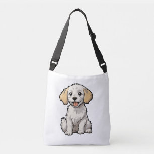 Bolso Cruzado Ilustracion de perro de dibujos animados