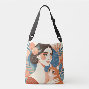 Bolso Cruzado Ilustracion gráfico de Cat Lady