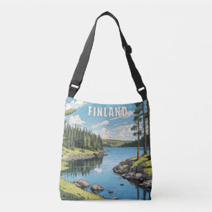 Bolso Cruzado Ilustracion Natural de Finlandia
