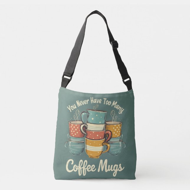 Bolso Cruzado Ilustracion Retro Coffee Mug Stack (Anverso)