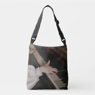 Bolso Cruzado Ilustrante arte de piano