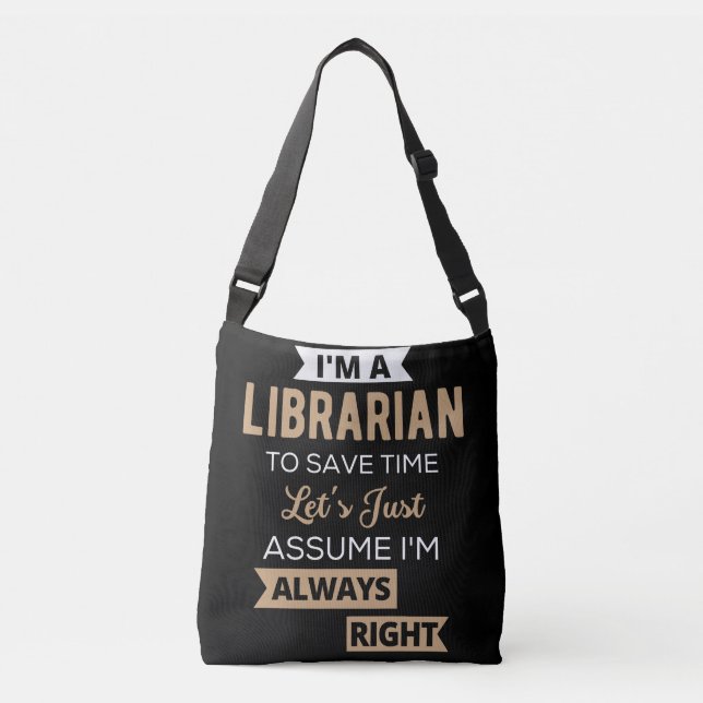 Bolso Cruzado I'm A Librarian (Anverso)
