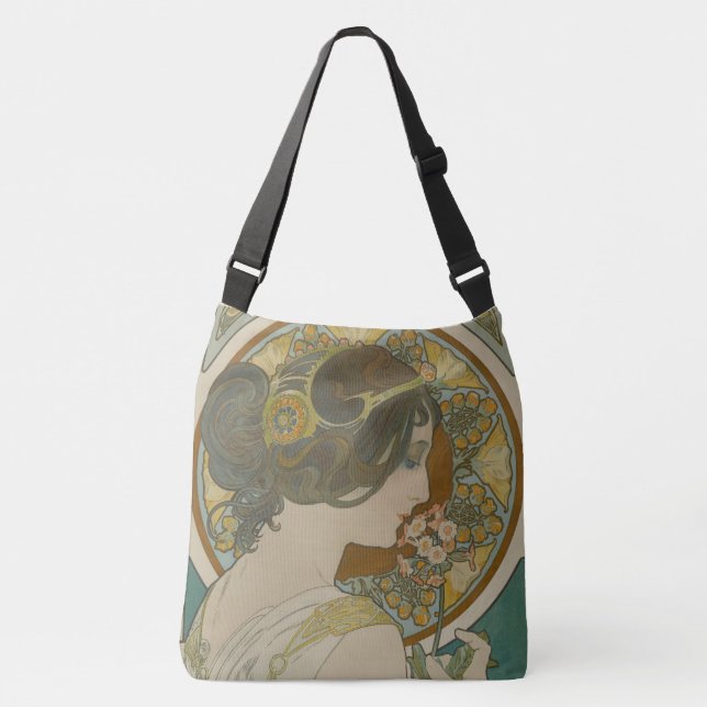 Bolso Cruzado Imagen de Alphonse Mucha (1899) (Anverso)