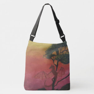 Bolso Cruzado Imagen de mi obra arte Fantasía y realidad