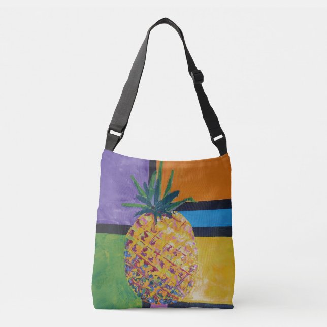 Bolso Cruzado Imagen de obra Piña. SERIE (Anverso)
