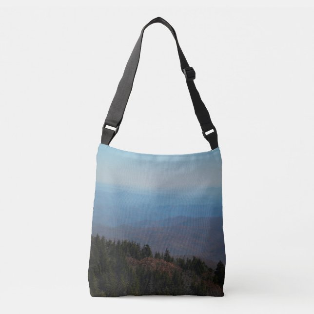 Bolso Cruzado Imagen fotográfica de las montañas Inspiradoras (Anverso)