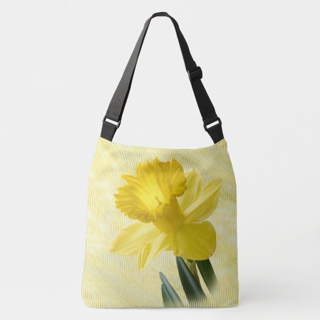 Bolso Cruzado Imágenes florales del narciso de la primavera del (Anverso)