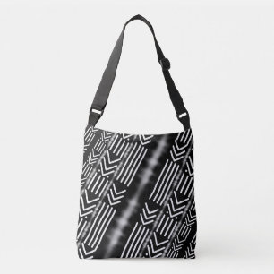 Bolso Cruzado Impresa African Black fand Cloth Design Tote Bag
