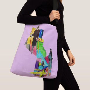 Bolso Cruzado Impresión artística femenina de los años 1930