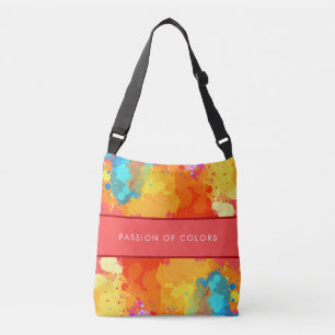 Bolso Cruzado Impresión de acuarela artística moderna
