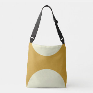 Bolso Cruzado Impresión de arte abstracto de dos lados en verde