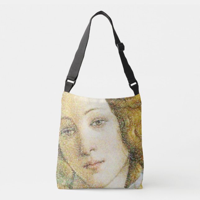 Bolso Cruzado Impresión de arte digital Venus de Botticelli (Anverso)