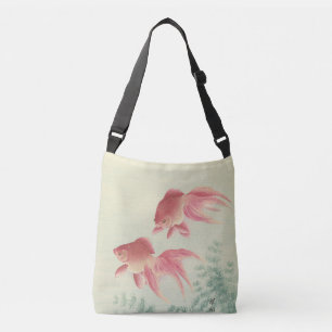 Bolso Cruzado Impresión de bloques de madera japoneses de cosech
