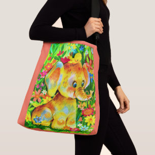 Bolso Cruzado impresión de elefantes para bebés