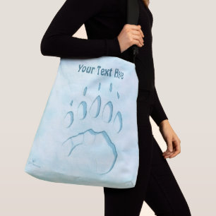 Bolso Cruzado Impresión de la hoja de oso polar