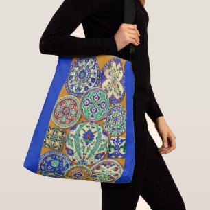 Bolso Cruzado impresión de motivos persas alrededor de 1890