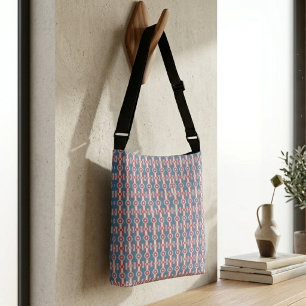 Bolso Cruzado Impresión de patrón de arte geométrico moderno de 
