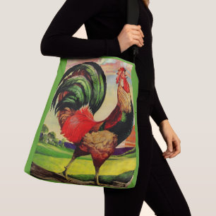 Bolso Cruzado Impresión de Rocky el gallo guapo