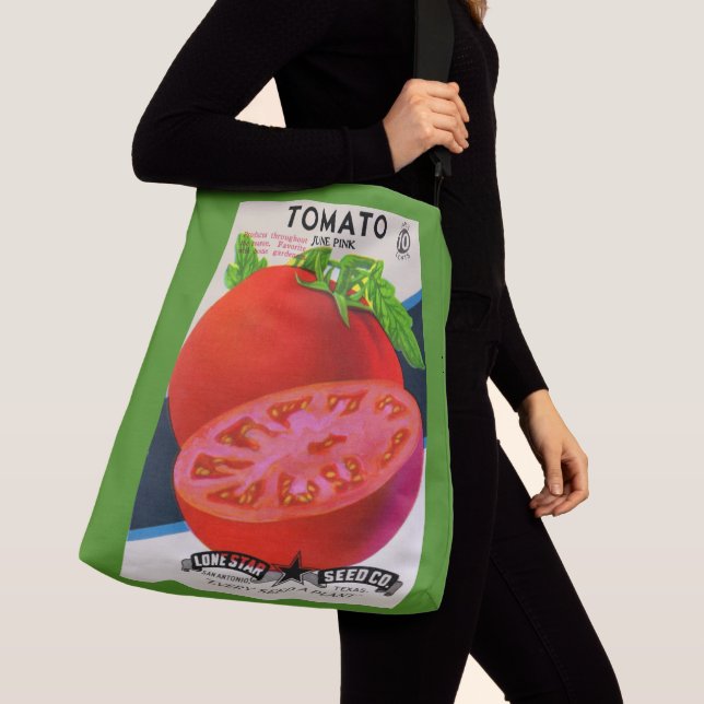 Bolso Cruzado Impresión de tomate en paquetes de semillas de los (Detalle)