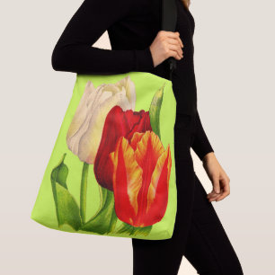 Bolso Cruzado impresión de tulipanes