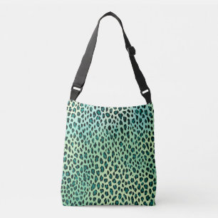 Bolso Cruzado Impresión de un animal verde azul Verde azulado im