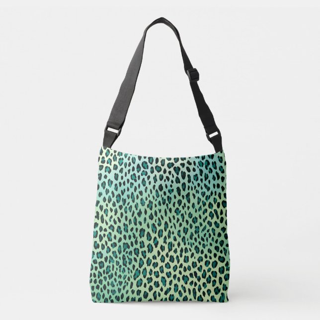 Bolso Cruzado Impresión de un animal verde azul Verde azulado im (Anverso)
