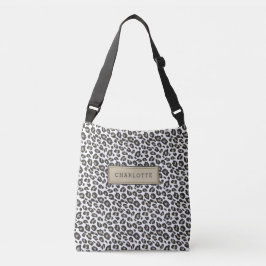 Bolso Cruzado Impresión elegante de un leopardo de Tan