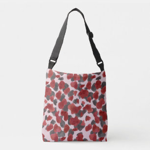 Bolso Cruzado Impresión rústica en acuarela de animales de invie