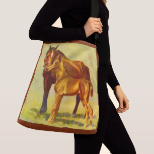 Bolso Cruzado impronta de caballos grandes