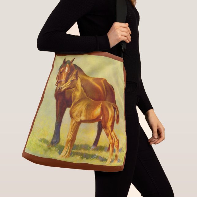 Bolso Cruzado impronta de caballos grandes (Detalle)