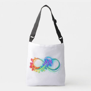 Bolso Cruzado Infinidad con las medusas del arcoiris