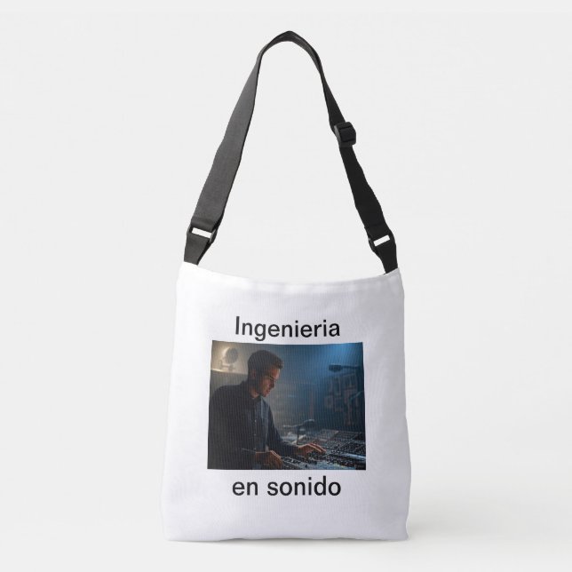Bolso Cruzado Ingenieria en sonido (Anverso)