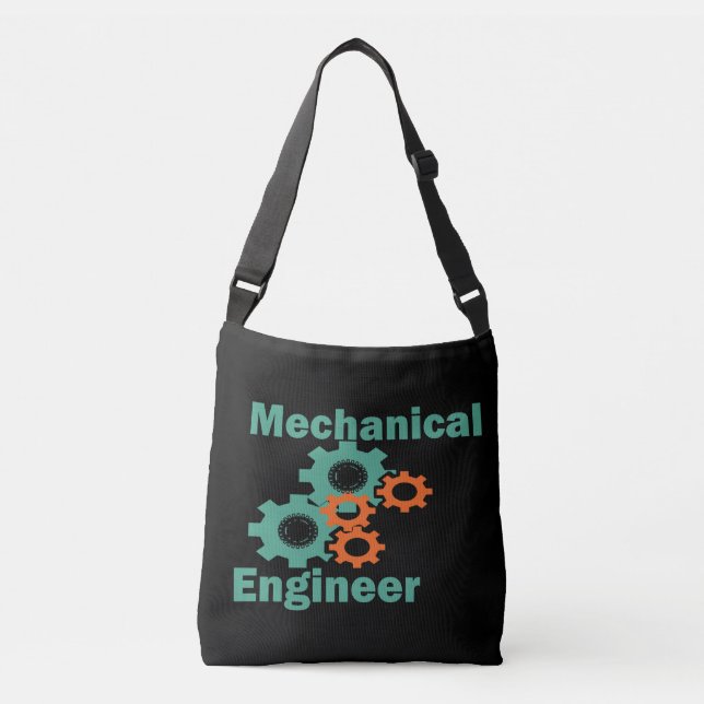 Bolso Cruzado ingeniero mecánico (Anverso)