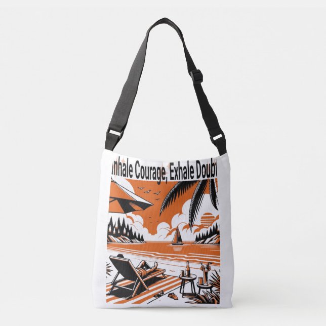 Bolso Cruzado Inhale Courage Exhale Dubt Tote Bag (Anverso)
