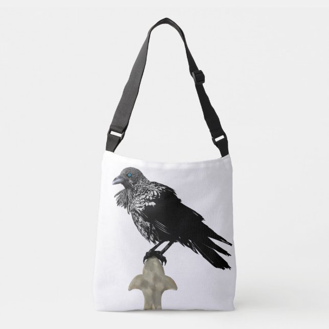 Bolso Cruzado Inked Raven (Anverso)