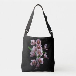 Bolso Cruzado Insanidad orquídea en negro