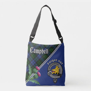 Bolso Cruzado Insignia Campbell Clan y Tartán