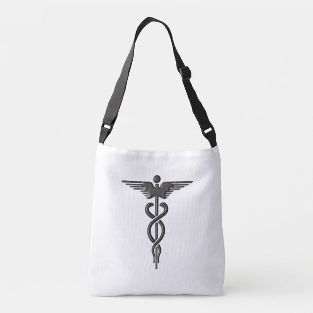 Bolso Cruzado Insignia médica Caduceus (Reverso)