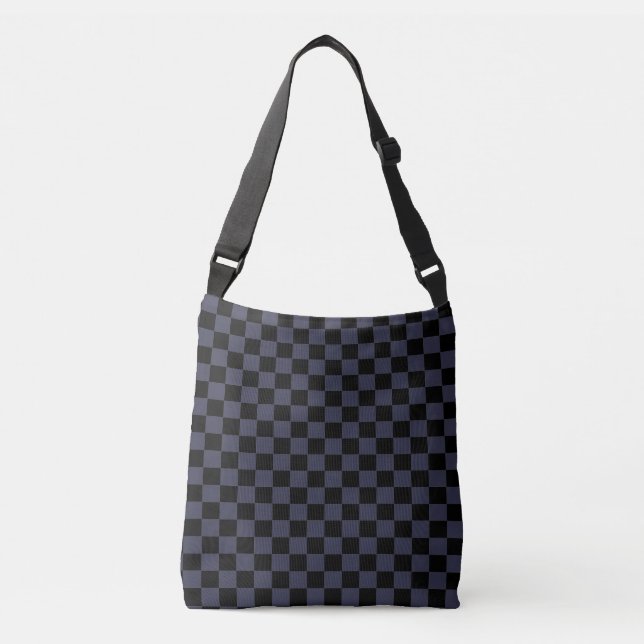 Bolso Cruzado Inspector gris y negro (Anverso)