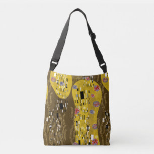 Bolso Cruzado Inspiración del Klimt en el patrón oro Art Nouveau