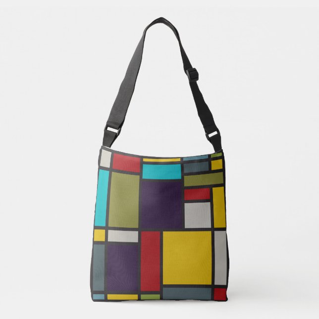 BOLSO CRUZADO INSPIRADO EN MONDRÍA (Anverso)
